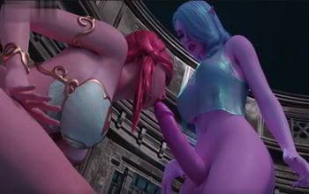 HENTAI 3D, CHICA FUTA FOLLA CHICA INOCENTE