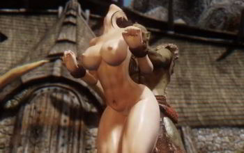 Morena Ava follada por troll al aire libre cerca del pueblo