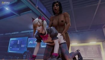 Veo Hentai Overwatch XXX con Pharah y Dva Follando