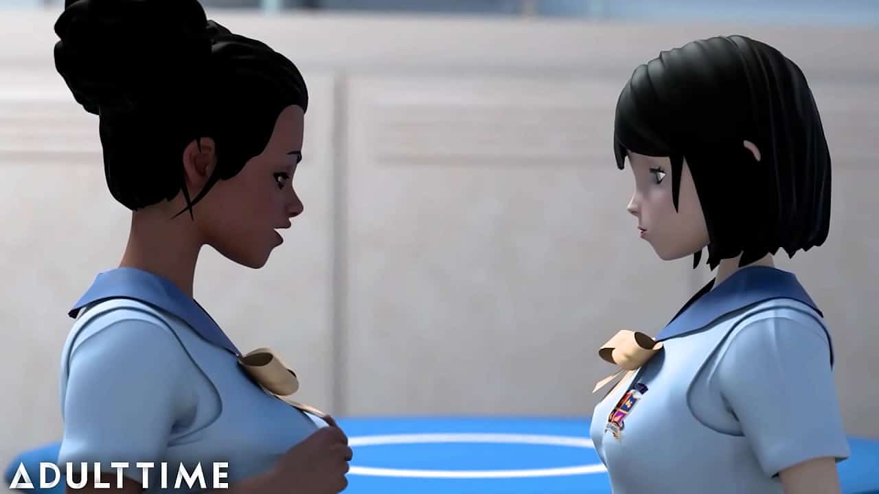 Tiempo mayor Hentai Hermanastra montando polla Colegialas lesbianas