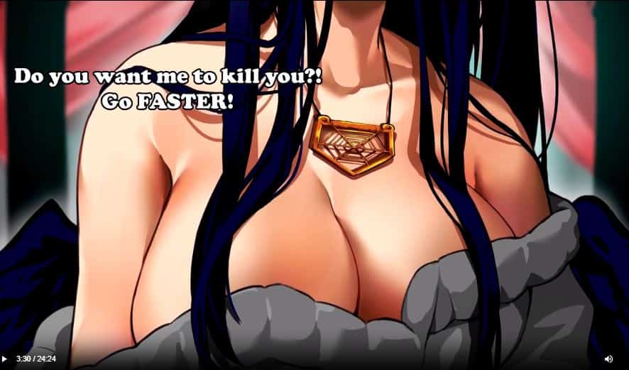 Albedo te lleva al límite con Overlord JOI Arruinó el orgasmo